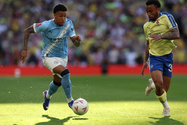 Man City's Savinho has been heavily linked with a move to Spurs