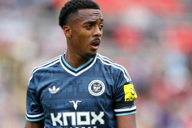 Joe Willock in the new Newcastle away kit