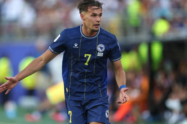 Right-back Amar Dedić was a member of Bosnia & Herzegovina's World Cup squad