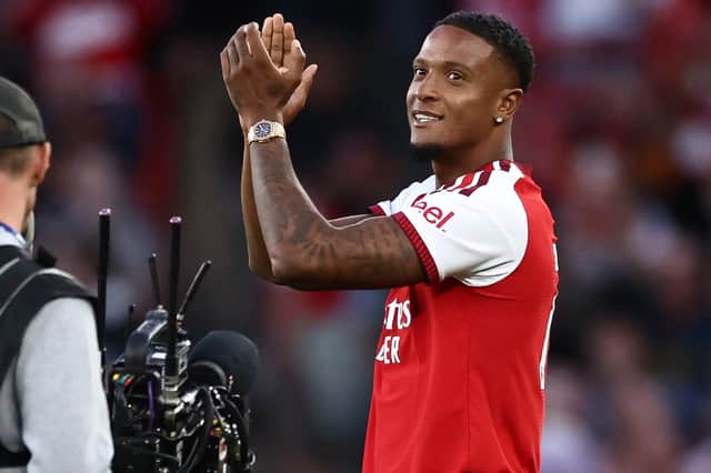Konsa was presented to the crowd at the Emirates last Friday