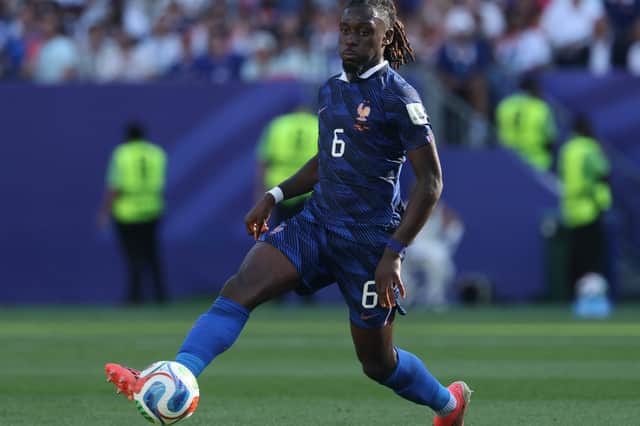 Manu Koné has won 19 caps for France - including five at the 2026 World Cup