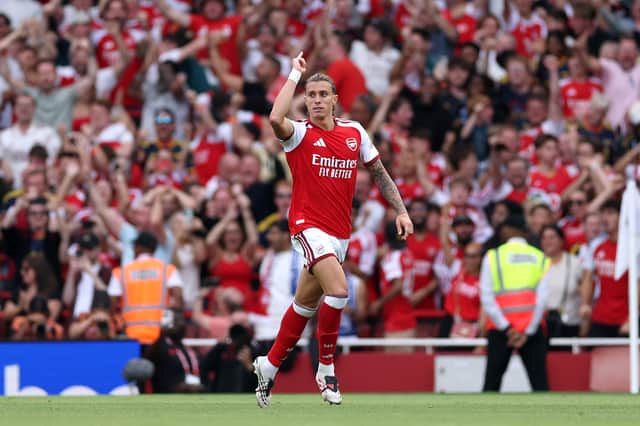 Arsenal's Riccardo Calafiori has got the season off to a flyer