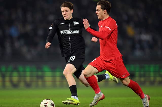 Weinhandl (left) has just 15 senior appearances to his name so far