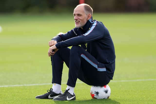 Thomas Tuchel takes training ahead of England's Nations League match against Czechia