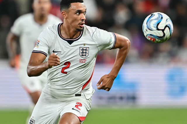 Trent Alexander-Arnold celebrated his return to the England side with a fine assist