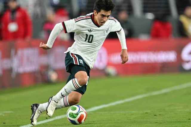 Mora scored his first goal for Mexico against Colombia last week