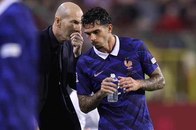 Zinedine Zidane gave Lucas Da Cunha his first France cap on Monday