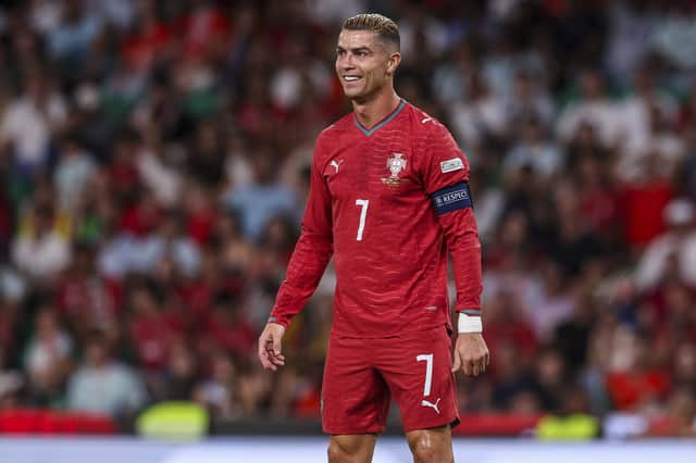 Ronaldo during what appears likely to be his final game for Portugal against Wales in Lisbon