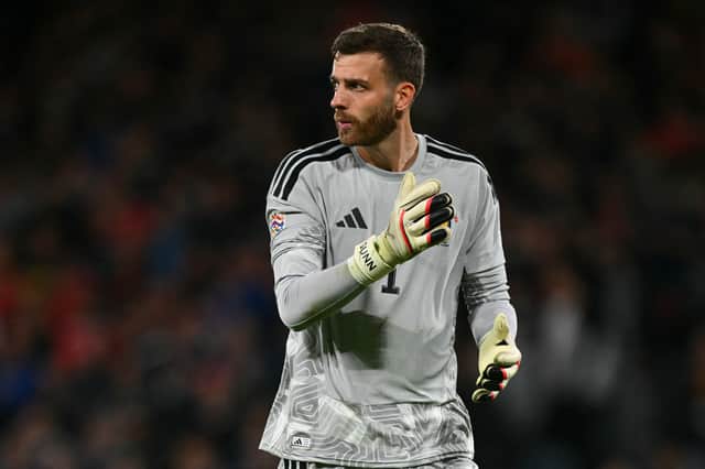Scotland goalkeeper Angus Gunn conceded three goals in his side's defeat to Switzerland earlier in the week