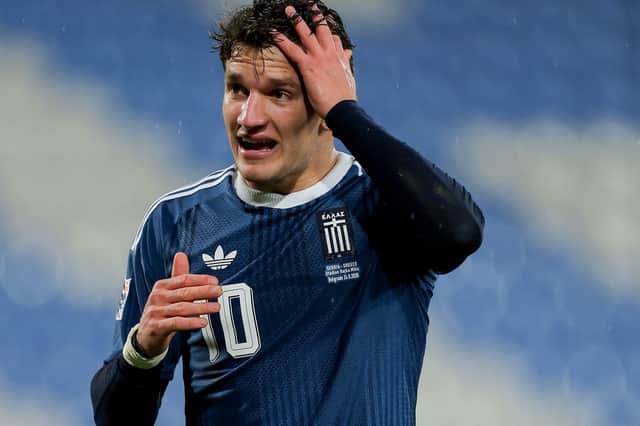 Christos Tzolis was injured during Greece's Nations League campaign