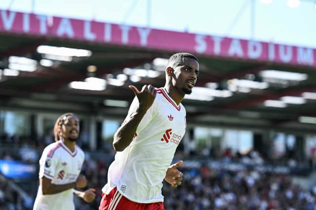 Alexander Isak will be hopeful of proving his fitness to start against Man City