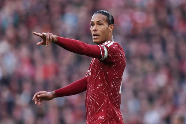 Liverpool skipper Virgil van Dijk looks set to start against LASK