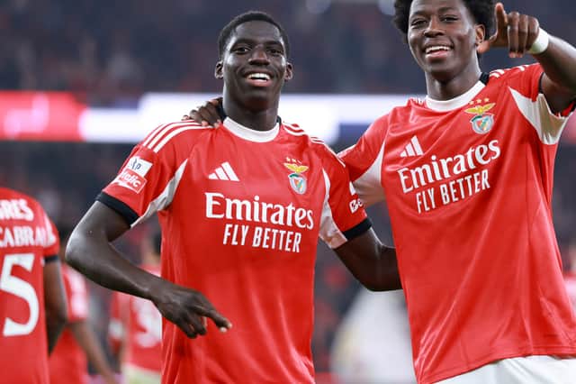 Daniel Banjaqui (left) has been linked with a number of clubs after breaking through at Benfica