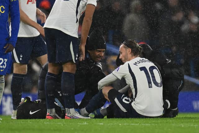 James Maddison picked up a knock in Spurs' 2-0 win over Chelsea