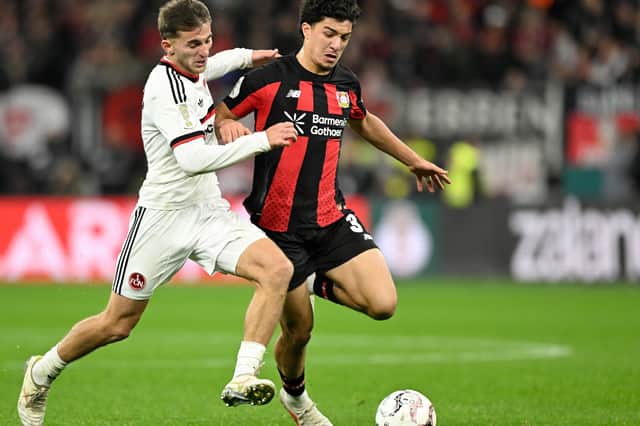 Ibrahim Maza (right) came ninth in voting for the Men's Young Talent of the Year award at the 2026 Ballon d'Or ceremony
