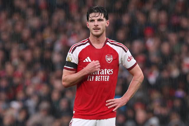 Declan Rice is one of several Arsenal players carrying a knock