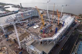 MAJOR PROJECT: Everton are building a long-awaited new stadium at Bramley Moore Dock