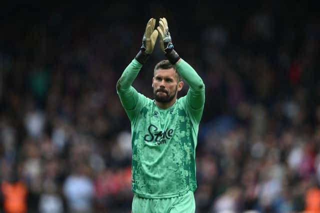 Goalkeeper Ben Foster applauds Watford fans last May.