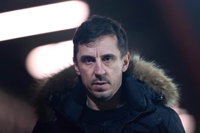 Salford City co-owner Gary Neville. Photo: James Gill/Danhouse/Getty Images.