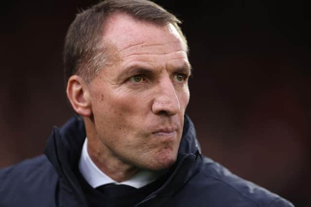 Brendan Rodgers manager of Leicester City. (Photo by Catherine Ivill/Getty Images).