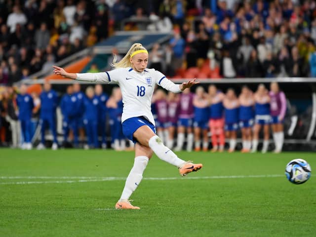 Substitute Chloe Kelly added another memorable moment to her Lionesses CV. Image: Justin Setterfield/Getty Images