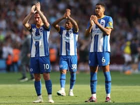 Brighton and Hove Albion midfielder Alexis Mac Allister looked emotional at the final whistle