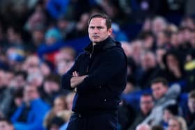 Everton manager Frank Lampard who is planning for Friday's Man Utd clash as his Everton job hangs by a thread.