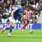 Amad Diallo playing for Sunderland.