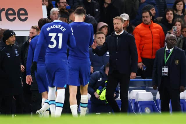 Chelsea are currently 11th in the Premier League table, 12 points outside of the top four, and out of both domestic cups. (Photo by Marc Atkins/Getty Images)