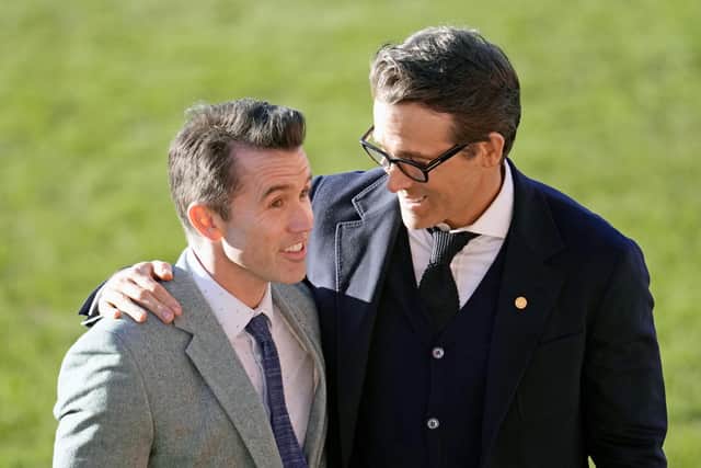 Wrexham co-owners and Hollywood A-listers Rob McElhenney and Ryan Reynolds Picture: Christopher Furlong/Getty Images